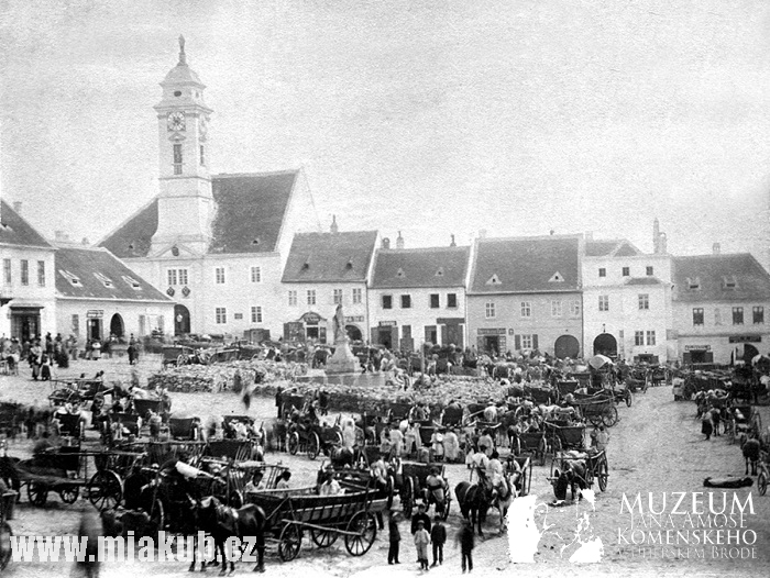 Obilný trh na Dolním rynku (1900)