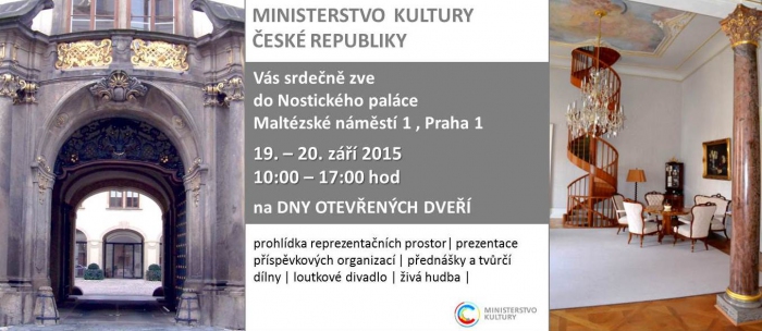 Den otevřených dveří Ministerstva kultury ČR 2015